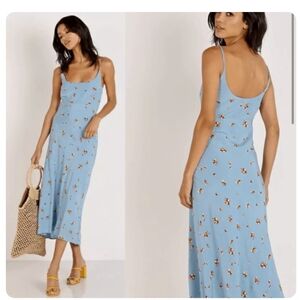 ASTR the label | blue midi dress